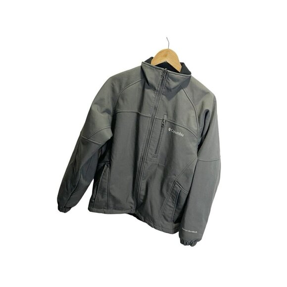 Columbia Jacket Men S Soft Shell Gray Omni-Shield Outdoors Interchange - Picture 2 of 5